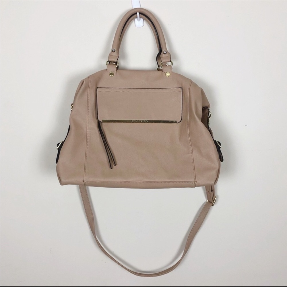 Steve Madden Large Satchel with Crossbody Strap